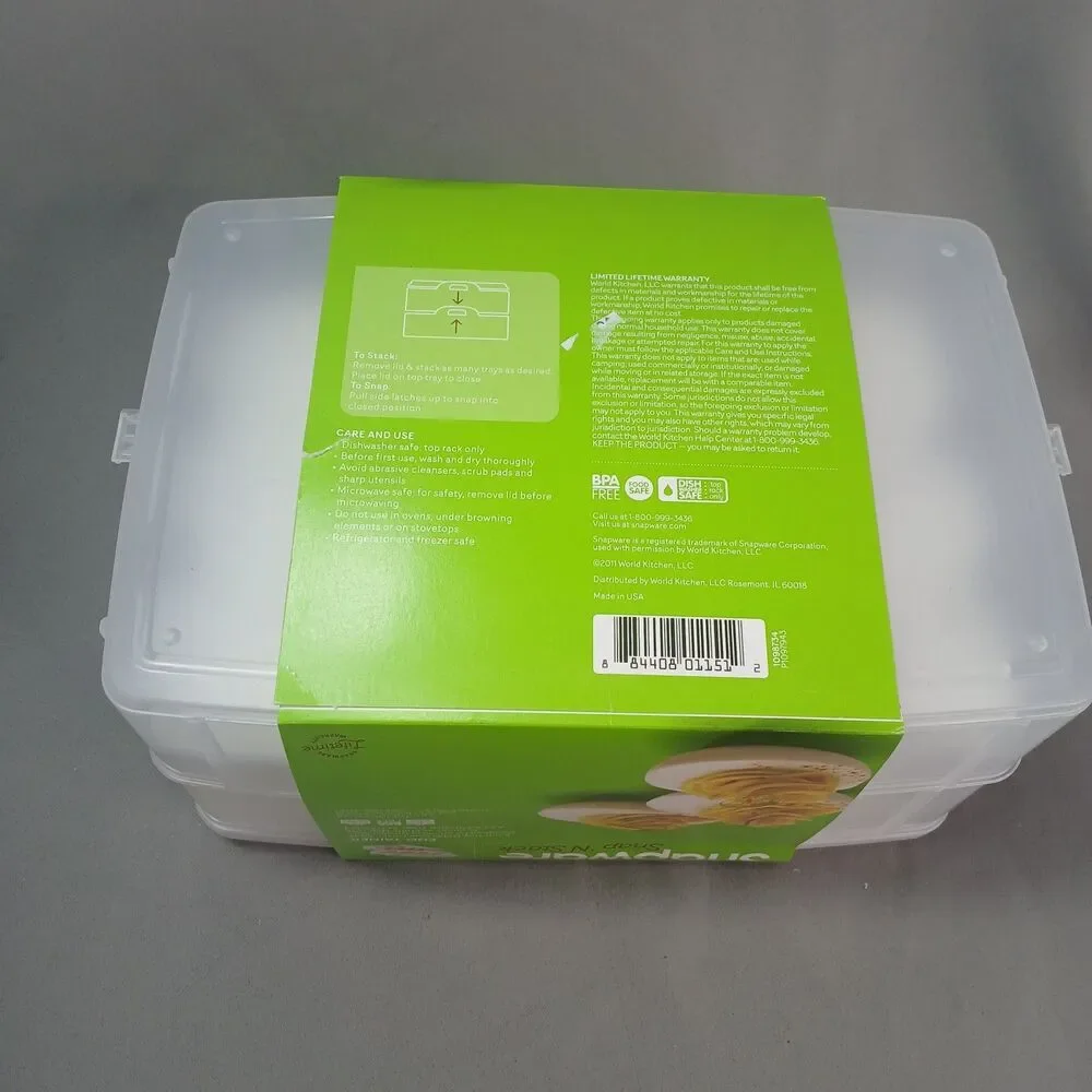 Snapware Snap N Stack Egg Tainer Deviled Egg Carrier Storage 24 Eggs NEW